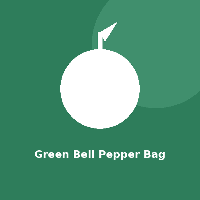 Green Bell Pepper Bag